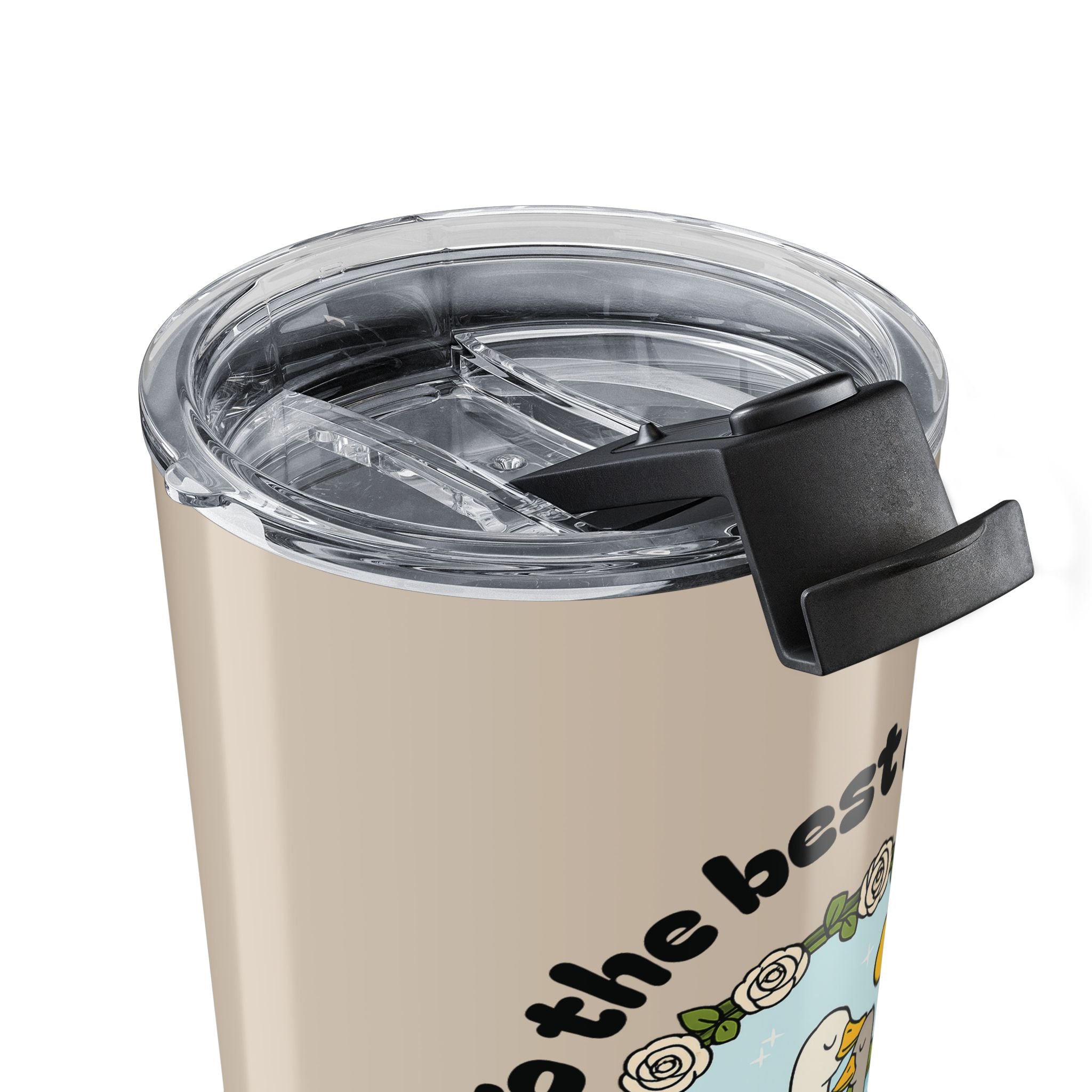 20oz stainless tumbler dad gift with custom name back view