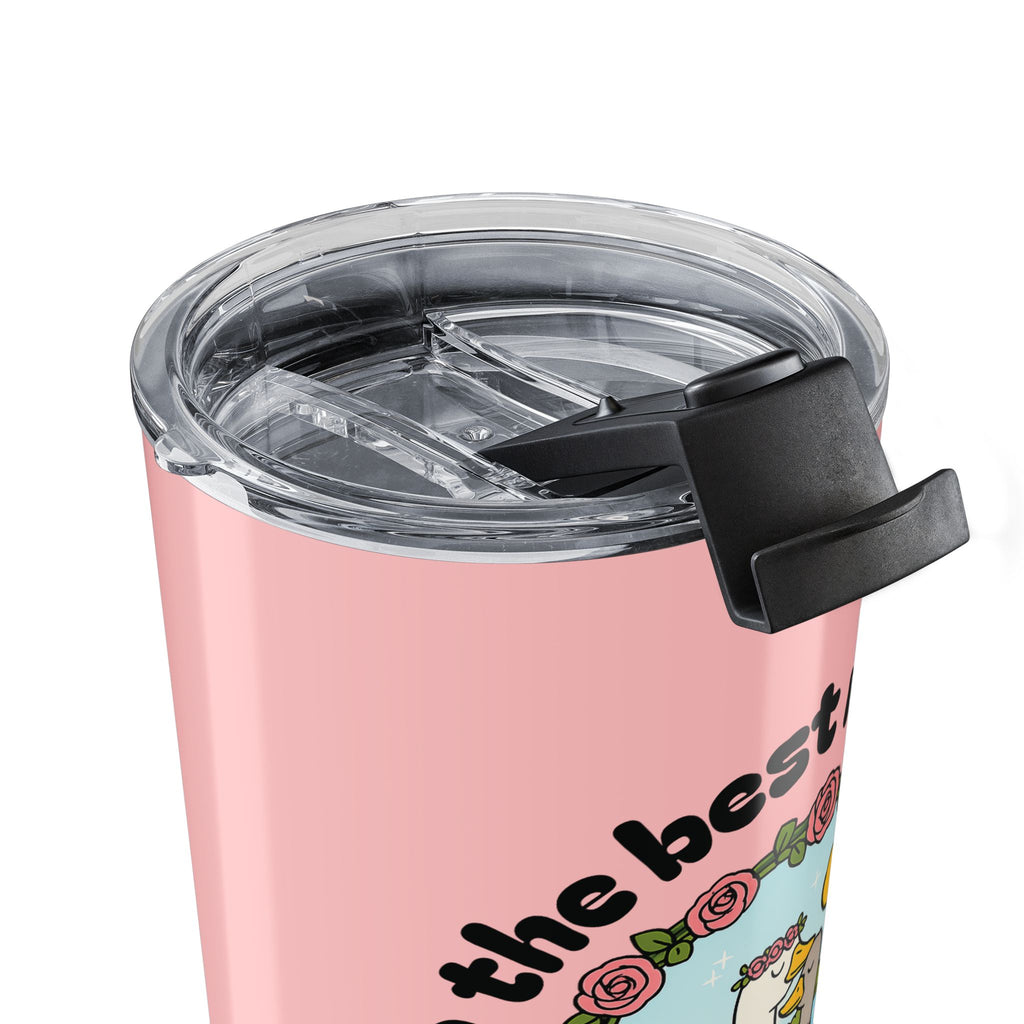 20oz pink personalized tumbler gift for mom front view