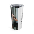 Personalized grandpa photo tumbler with rainbow design and custom names