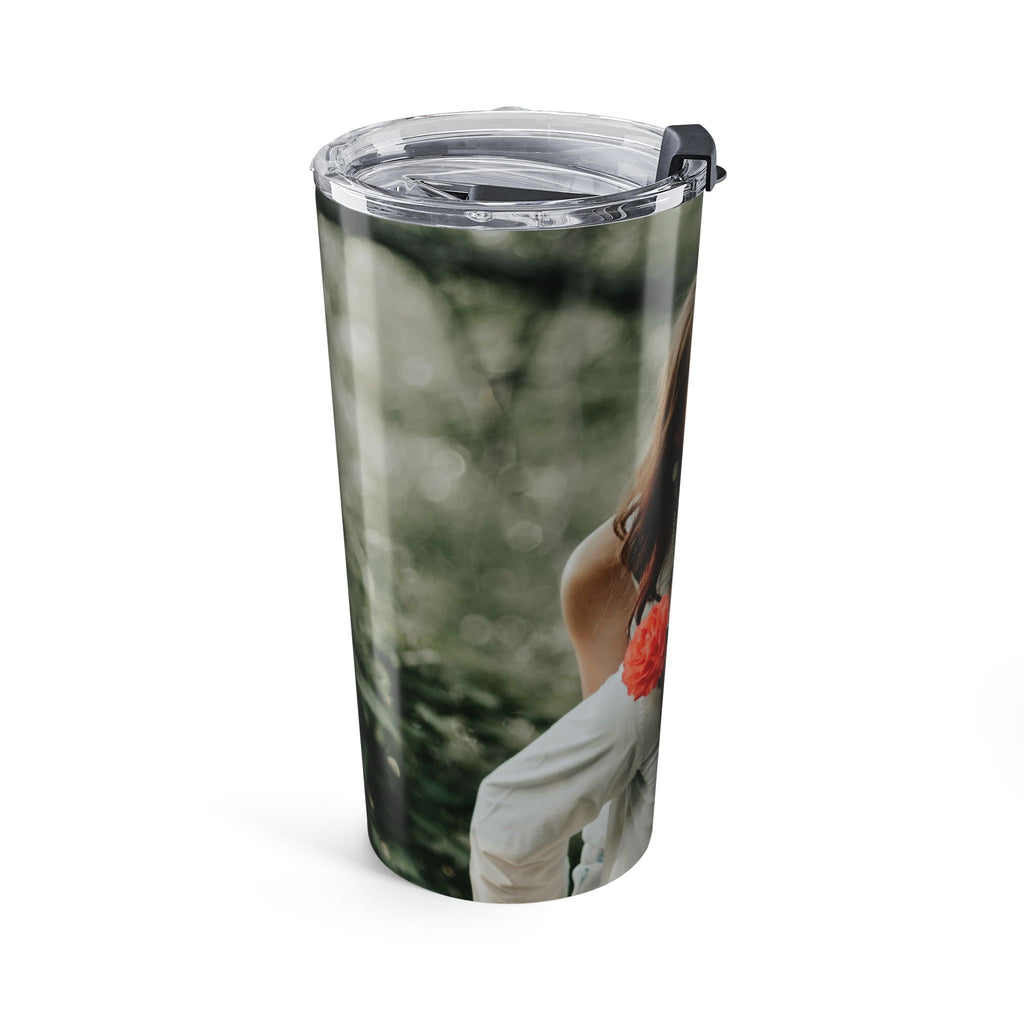 Personalized photo wrap tumbler close-up full color print detail