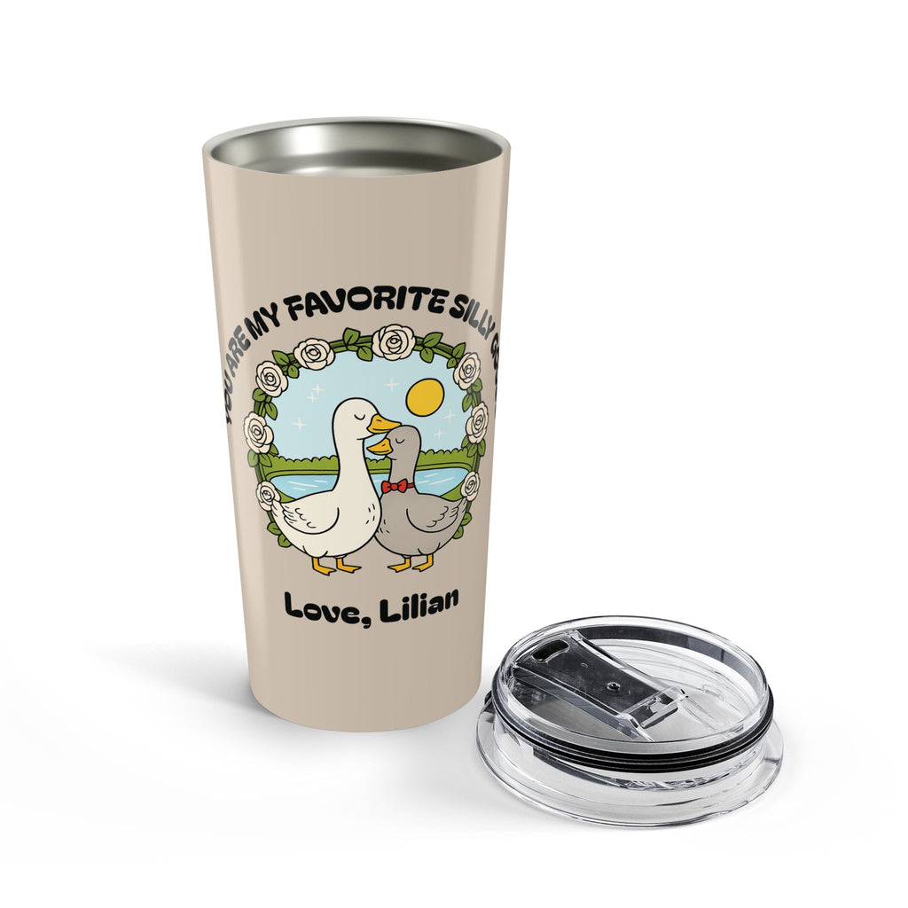 Personalized duck tumbler romantic gift for girlfriend or wife