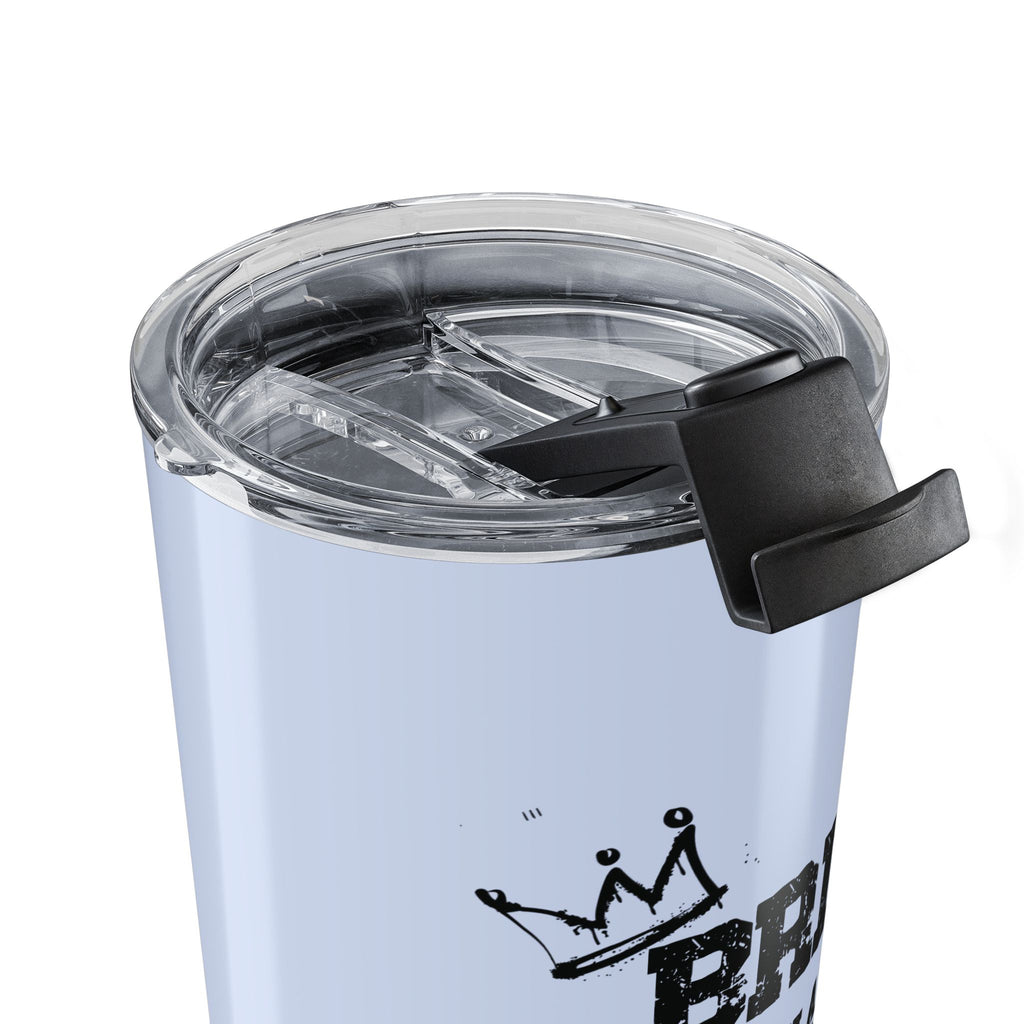 Son in a million tumbler back view stainless steel with lid