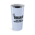 Personalized son in a million light blue tumbler with crown design